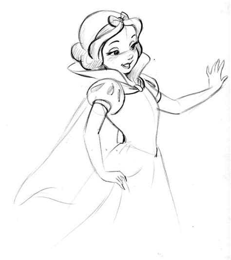 Snow White Sketch At PaintingValley Explore Collection Of Snow