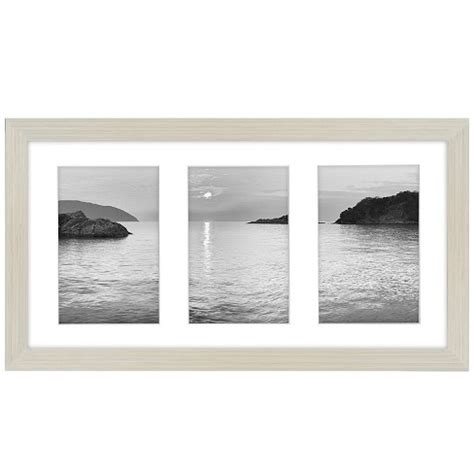 Americanflat 8x16 Collage Picture Frame In Light Wood - Display Three ...