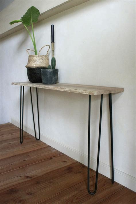 Sidetable Haltafel Hout En Metaal 125 Cm Hal54 Nl