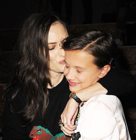 So Many Feelings For Winona Ryder And Millie Bobby Brown Front Row At