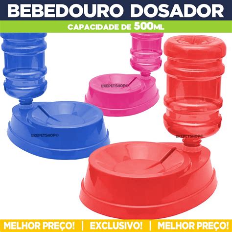 Bebedouro Dosador Rosqueáveis Galão de Agua Grande Automático 500ml