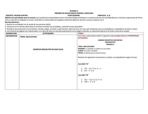 Plan De Clase Robert Zinmermam UDocz