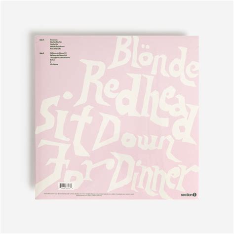 Blonde Redhead Sit Down For Dinner Boomkat