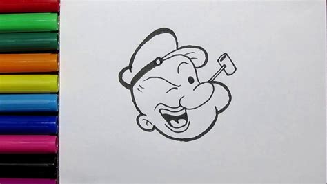 Easy Popeye Drawing