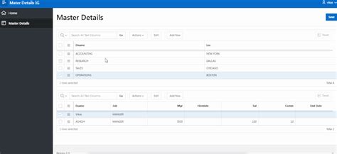 Master Detail Form With Interactive Grids In Oracle Apex Ontoor