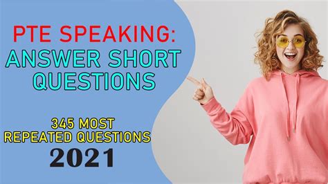 Pte Speaking Answer Short Questions Most Repeated Questions