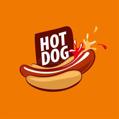 Vector logo hot dog stock vector. Illustration of meal - 126503804