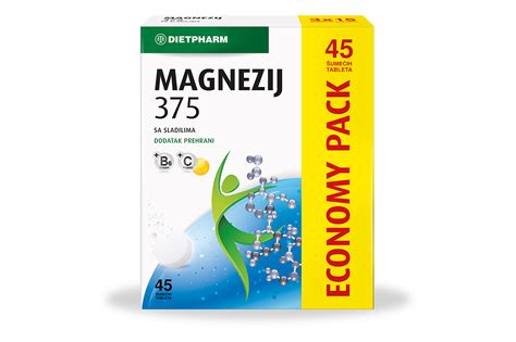 MAGNEZIJ 375 ŠUMEĆE TABLETE a 45 Ljekarne Tripolski