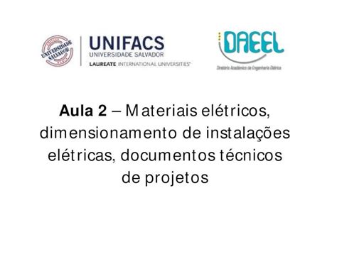 PDF Aula 2 Materiais elétricos dimensionamento de PDF file