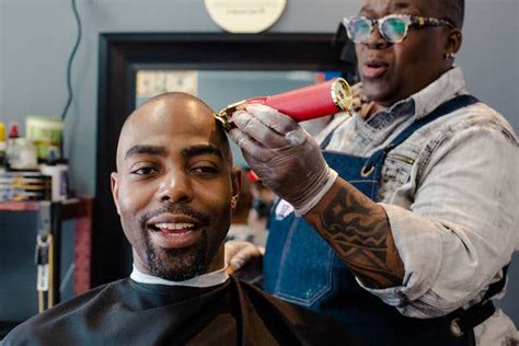 Black Barber Shop Sign