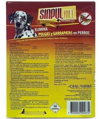 Sinpul Kill Collar Antipulga Antiparasitario Para Perros Cuotas Sin