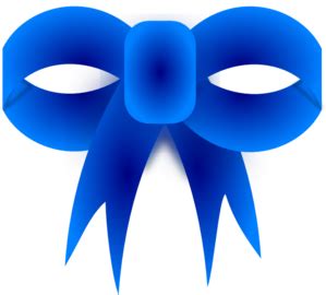 Blue Ribbon Bow Clip Art at Clker.com - vector clip art online, royalty ...