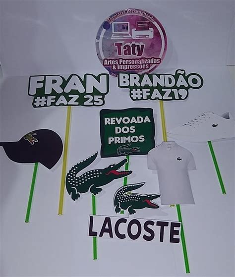 Topo De Bolo LACOSTE Topo De Bolo Lacoste Arte Personalizada