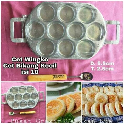 Jual Cetakan Kue Lumpur Martabak Mini Wingko Lubang Tebal Gratis