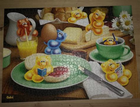 Gelini Ravensburger Puzzle 1000 Teile Frühstück 2002 Eur 999