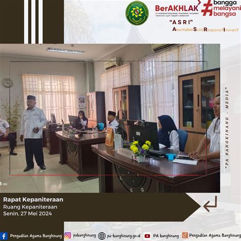 Rapat Bagian Kepaniteraan Bulan Mei 2024 Pelaksanaan Surat Tercatat