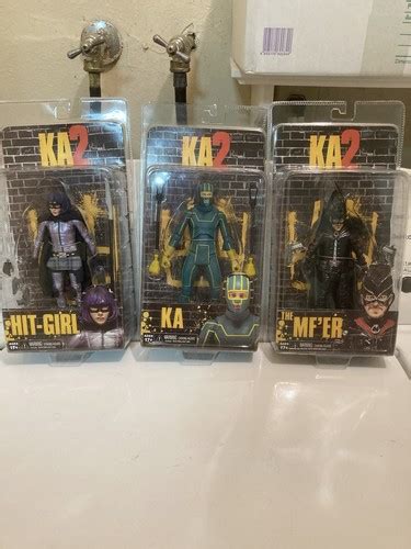 Lot Of Three Neca Kick Ass 2 KA The MFER Hit Girl Action Figures Set New EBay