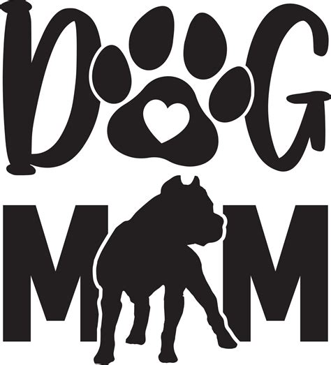 Dog Mom 1 File 9794588 Vector Art at Vecteezy