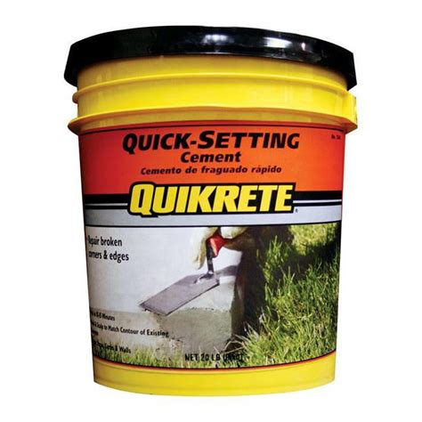 The Quikrete 1570936 20 Lbs Quick Setting Cement