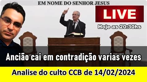 Ancião Luiz Carloso Ludibriando e enganando as pessoas Culto 14 02