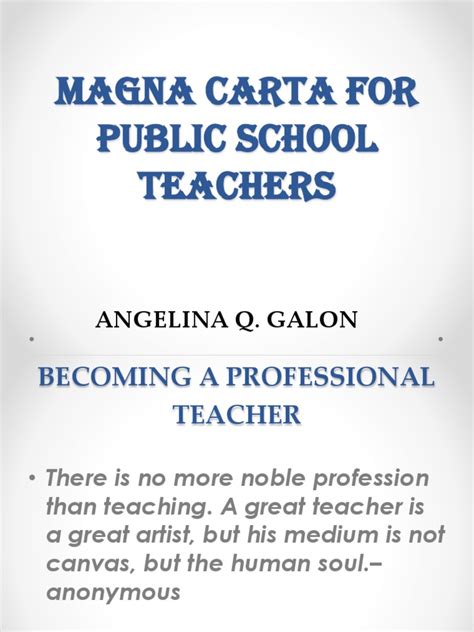 Magna Carta for Public School Teachers | Teachers | Oath Of Office