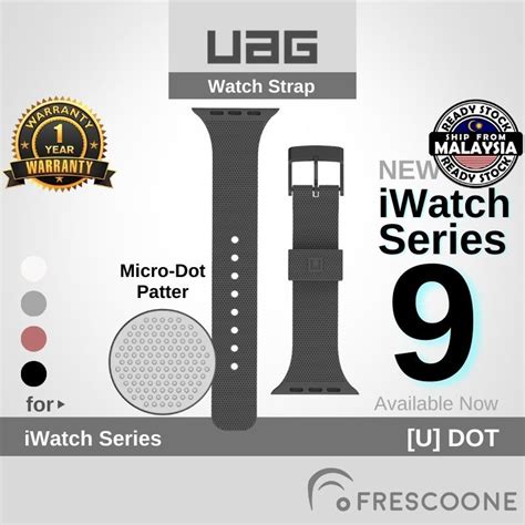 Uag U Dot Silicone Strap Replacement Watch Band For Iwatch S Series