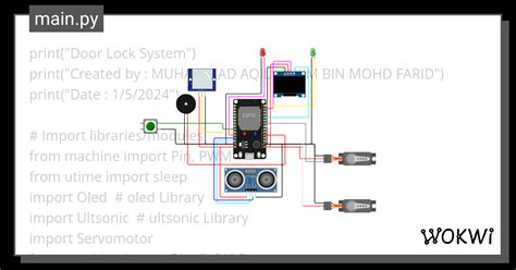 Door Lock System Wokwi ESP32 STM32 Arduino Simulator