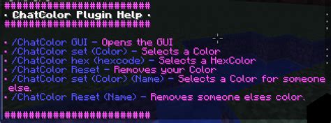 Chatcolor Plugin Hex Support Easy To Use Gui Spigotmc High