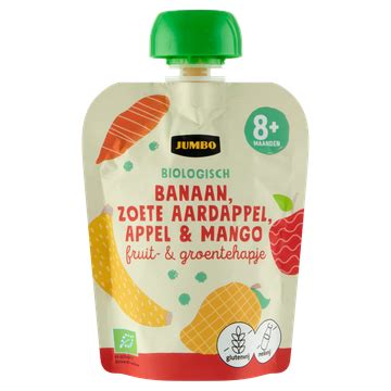 Jumbo Biologisch Fruit Groentehapje Banaan Zoete Aardappel Appel