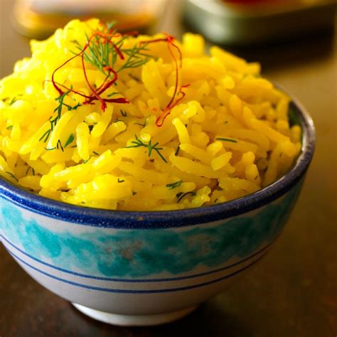 Basmati Rice With Saffron Cooking On The Weekends