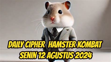 Peluang Besar Raih Juta Koin Daily Cipher Answer Hamster Kombat