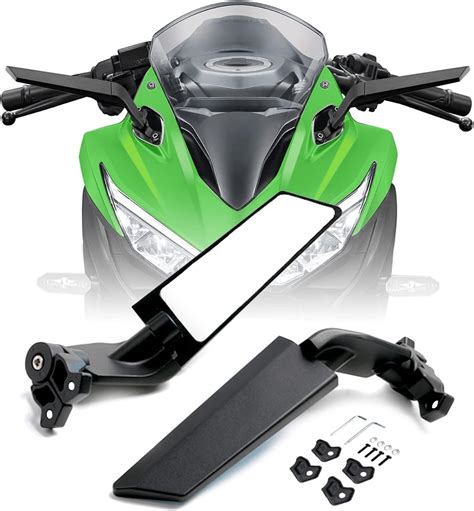 Amazon Motorcycle Rearview Mirror Winglet Wind Wing Adjustable