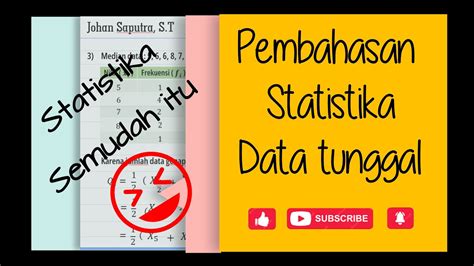 Pembahasan Soal Statistika Data Tunggal 1matematika Matematikasma