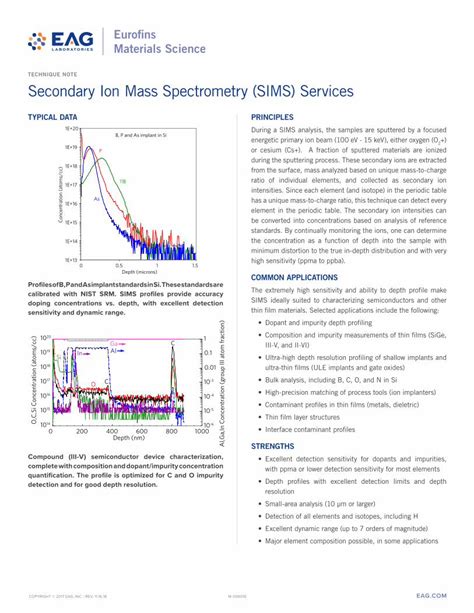 Pdf Technique Note Secondary Ion Mass Spectrometry Sims