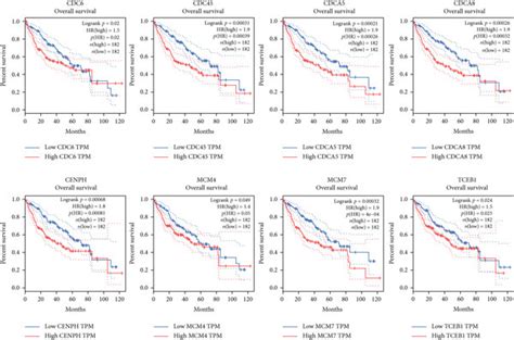 Validation Of The Expression Data And Survival Curve Of Hub Genes From Download Scientific