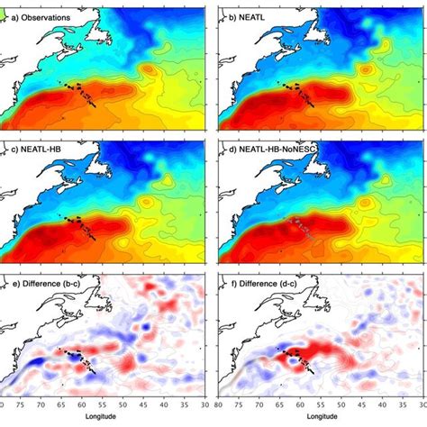 Mean Sea Surface Height In Cm In The Gulf Stream Region A Based On