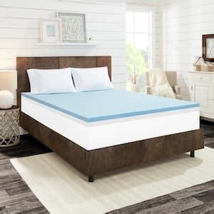 MELLOW 4 In Twin Cooling Gel Egg Crate Memory Foam Mattress Topper HD