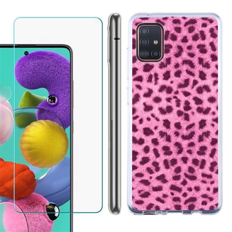 Slim Fit Phone Case For Samsung Galaxy A51 5g Tpu Protective Case With Tempered Glass Screen