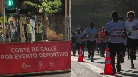 Maratón de Santiago 2024 Conoce los cortes de tránsito de este domingo