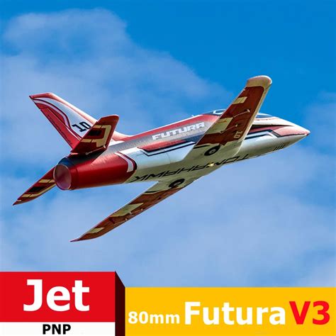 Fms Rc Airplane Mm Ducted Fan Edf Jet Futura V Red With Reflex Gyro