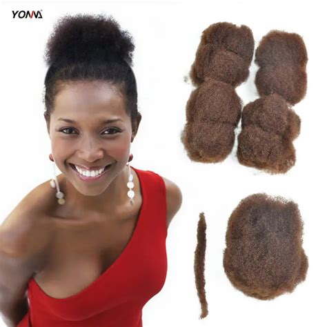 Yotchoi 4pcslot Tight Afro Kinky Bulk Hair 100 Human Hair For