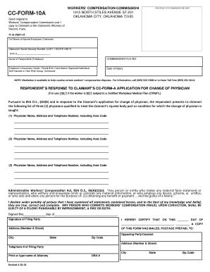 Fillable Online CC FORM 10A Fax Email Print PdfFiller