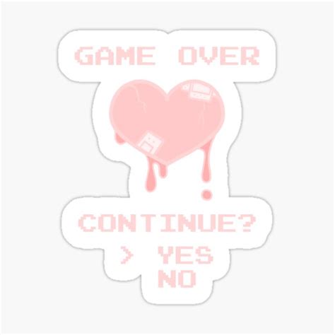 "game over" Sticker for Sale by abakkus | Redbubble