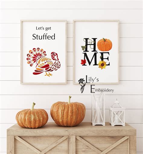 Machine Embroidery Designs Autumn Fall Embroidery Design Etsy