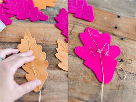 Colorful Felt Leaf Garland Diy Oh Yay Studio Color Painting