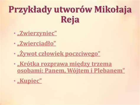 PPT Mikołaj Rej PowerPoint Presentation free download ID 2770748