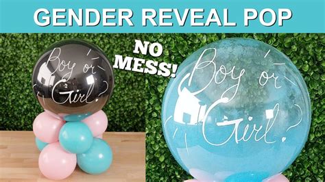 Gender Reveal Balloon Pop Simple Gender Reveal Gender Reveal Video