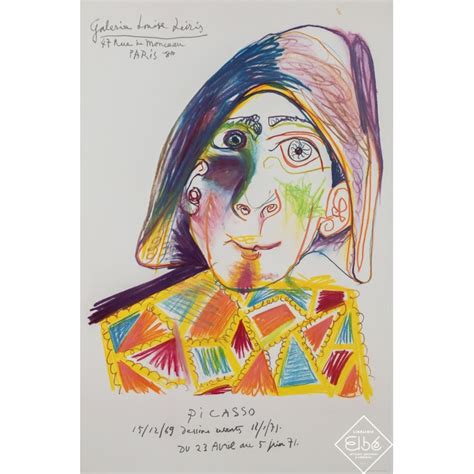 Vintage Poster Galerie Louise Leiris Picasso By Picasso 1971