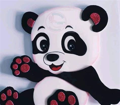 Ursinho panda Molde grátis Ver e Fazer