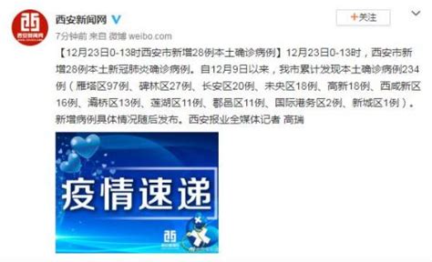 12月23日西安各区疫情最新消息：本土确诊累计234例 闽南网